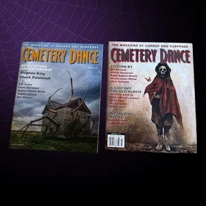 Cemetery Dance 🪦 magazine - 77 & 79 with Stephen King, Chuck Palahniuk NEW - Imagen 1 de 4