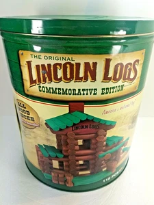 275 Piezas ~ Troncos Lincoln K'Nex ~ Juguete Nacional de Estados Unidos ~ Con Bote de Lata ~ Edades 4+ - Imagen 1 de 4