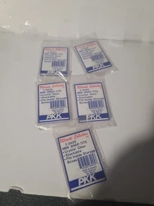 5 PKK Porta Carte Mini Snap-tite Trasparente Acrilico Impilabile #3425 - Foto 1 di 2