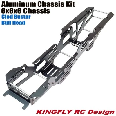 Custom Aluminum 6X6X6 Chassis kit for TAMIYA Clodbuster/Bullhead - Image 1 of 4