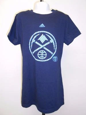 NEW-mended DENVER NUGGETS GIRLS Youth M Medium 10/12 Adidas Shirt - Image 1 of 4