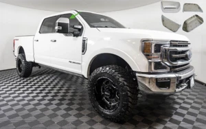 17-23 Ford F250 F350 Super Duty Chrome Replacement Side Mirror Cap Covers Set - Picture 1 of 3