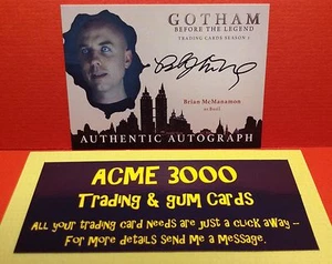 Cryptozoic - Gotham Temporada 2 - BRIAN McMANAMON como Tarjeta de Autógrafo Basil BMC1 - Imagen 1 de 2