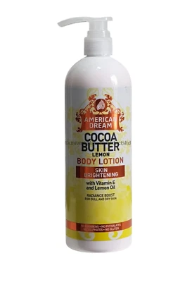 American Dream Cocoa Butter Lemon Body  Lotion - Skin Brightening With Vitamin E - Image 1 of 4