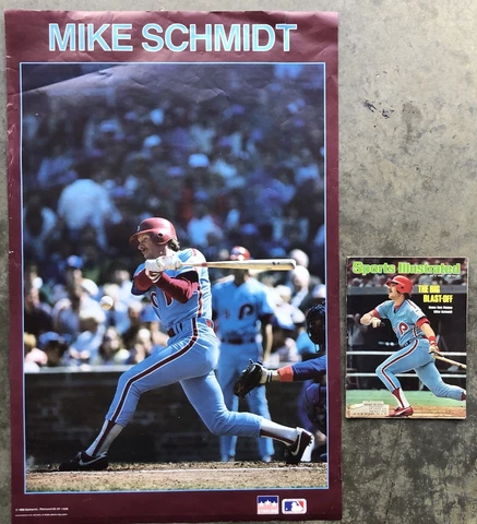 MIKE SCHMIDT Philadelphia Phillies 1988 Starline POSTER PLUS Sports Illustrated Cover