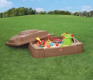 Step2 Play and Store Covered Sandbox, Plastic - Picture 1 of 12