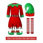 Elf Christmas Costume Dress up Santa Claus Costume for Xmas Party Festival