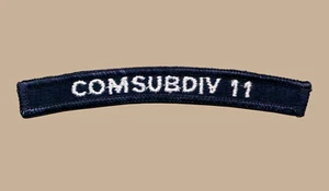 US Navy COMSUBDIV 11 comandante sottomarino divisione scheda rocker UIM - Foto 1 di 1
