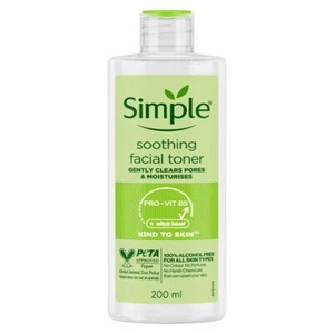 Tónico facial calmante Simple Kind to Skin 200 ml | Mantiene la piel tonificada y fresca - Imagen 1 de 4