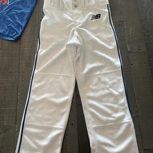 New Balance Youth S Ladies Softball Pants w/ 4 pockets and blue line on side dc7 - Picture 1 of 4