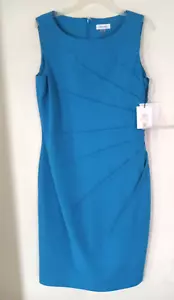 Abito Calvin Klein blu nuovo con etichetta CEN taglia 12 NUOVO - Foto 1 di 4