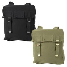 Musette Bags - Canvas - OD or Black- Adjustable Shoulder & Back Straps-12x12x6