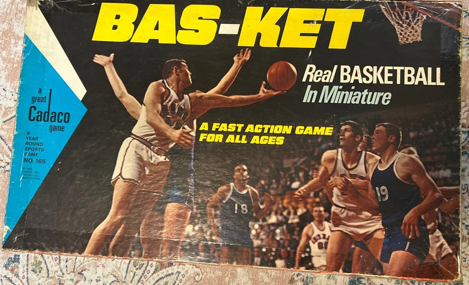 Juego Bas-Ket Vintage Cadaco Baloncesto Real En Miniatura Usado Completo  Foto 1 de 4