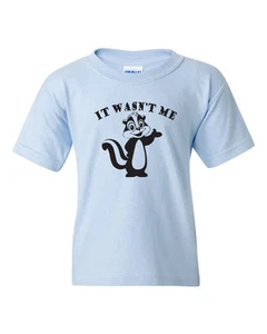 CAMISETA JUVENIL IT WAS'T ME Skunk Stink Fart olor apestoso divertida - Imagen 1 de 4