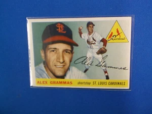 1955 Topps Baseball #21 Alex Grammas en muy buen estado-excelente - Imagen 1 de 2