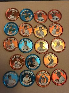 19 1964 Topps Coins 2 Mickey Mantle 1 Left-Handed 1 right  N. Y. Yankees