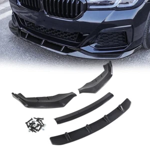 Front Splitter Lip Kit For 2017 2018 2019 2020 BMW G30 G31 540i M Sport Bumper - Picture 1 of 8