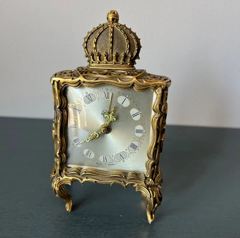 Rare Vintage German Emes Wind Up Alarm Clock.  Excellent Condition! Cover