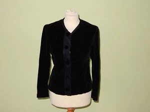 Schwarze Damen Jacke Samt original uralt 1920/30 New Wave Gothic Grufti - Bild 1 von 9
