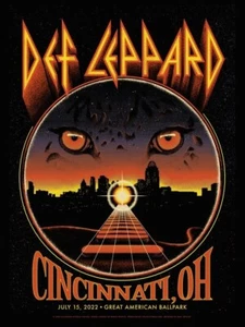 Poster concerto Def Leppard 2022Cincinnati 11 x poster concerto 11 x 17 incorniciato - Foto 1 di 2