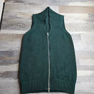 Maison Martin Margiela Green Sweater Vest Small Full Zip - Picture 1 of 10