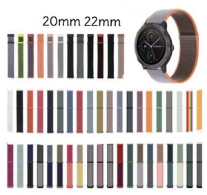 Garmin Nylon Sport Bracelet Vivoactive Forerunner Venu Sq Watch ✅ 20mm 22mm Band - Picture 1 of 52