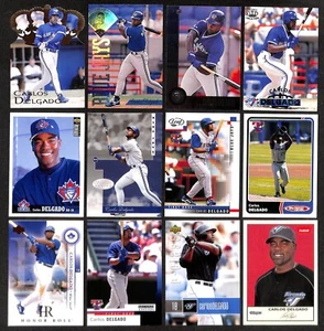 Lot of 30 Different Carlos Delgado Cards 1995-2005 Toronto Blue Jays - Picture 1 of 3