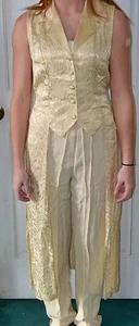 Vintage Concepts Size 8 Made in USA Pant Suit Lace Formal - Picture 1 of 5