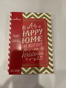 Hallmark Christmas Boxed Card Glitter - 16 cards and envelopes - New in Box - Picture 1 of 8