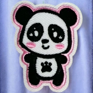 Iron On Patch Panda Kawaii Cute Cartoon Clothing Decal Embroidery - Picture 1 of 2