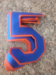 NY METS DAVID WRIGHT SAMMLERSTÜCK NICHT MEHR PRODUZIERT ORANGE/BLAU #5 BESTICKTE AUFNÄHER 7" - Bild 1 von 1