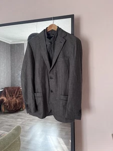 Corneliani ID Herren Grau Wolle Sportmantel Blazer Größe 50R 7 - Bild 1 von 11