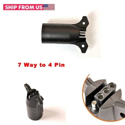 Adaptador de remolque LED conector de enchufe de remolque de remolque con hoja a remolque de 4 hilos para auto camión Foto 1 de 4