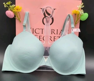 Victoria Secret Love Cloud Smooth Lightly Lined Full Coverage Bra 38C Mint Green - Picture 1 of 9