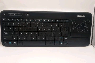 Logitech Black K400r Wireless Slim Keyboard Touchpad w/Dongle - Image 1 of 3