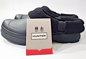 Hunter Play Sherpa Insulated Clog - Black - Women's Shoe Size 10 - Picture 1 of 11