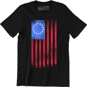 USA Flag 4th of July Shirt Independence Day Tee shirt American Flag Men's Tees - Picture 1 of 4