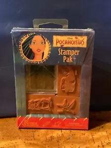 Disney’s POCAHONTAS Stamper Pak (#988.26) NEW SEALED 3 rubber stamps & ink pad - Picture 1 of 9