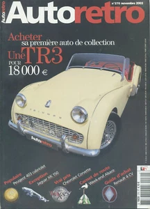 AUTO RETRO n°270 11/2003 TRIUMPH TR3 403 cabriolet JAGUAT XK150 CORVETTE - Imagen 1 de 1