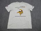 Minnesota Vikings Shirt Mens Adult Large Gray Logo NFL Football Nike