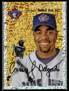 2023 Topps Chrome Platinum Anniversary #318 Carlos Delgado Speckle Refractor - Picture 1 of 2