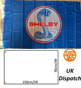 Ford Mustang Shelby GT Garage Flag Banner 3x5 Mancave GT500 Muscle Fastback USA - Picture 1 of 3