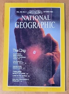 Vintage October 1982 National Geographic Magazine The Chip Silicone Valley - Picture 1 of 6
