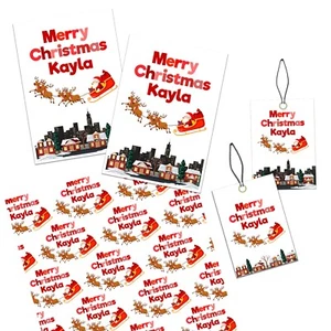 WEIHNACHTEN PERSONALISIERTE KARTE WEIHNACHTSGESCHENKVERPACKUNG GESCHENKPAPIER BLATT - Bild 1 von 9