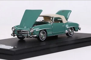 GFCC 1/64 Scale Mercedes-Benz 190 SL 1957 Green Diecast car Model Toy Gift - Picture 1 of 5