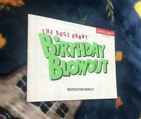 Nintendo NES Video Game Instruction Manual The Bugs Bunny Birthday Blowout