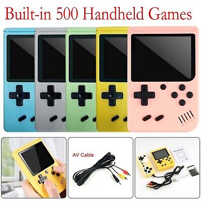 Handheld Game Console Retro Video Game Boy Game Toy Built-in 500 Games Kids Gift • 19.98$