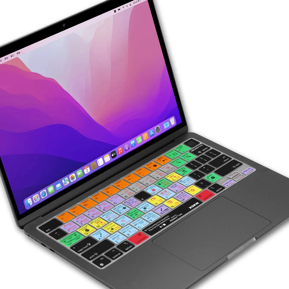 XSKN Ableton Live Shortcuts Keyboard Cover for 2022-2025 Macbook Air 13.6/15.3 - Image 1 of 4