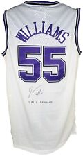 Jason Williams signed inscribed authentic jersey NBA Sacramento Kings PSA COA