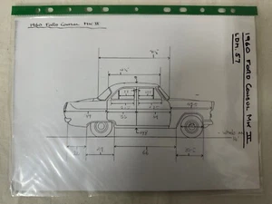Lansdowne Models 1960 Ford Consul MK2 LDM57 Pattern Drawings and notes - Picture 1 of 7